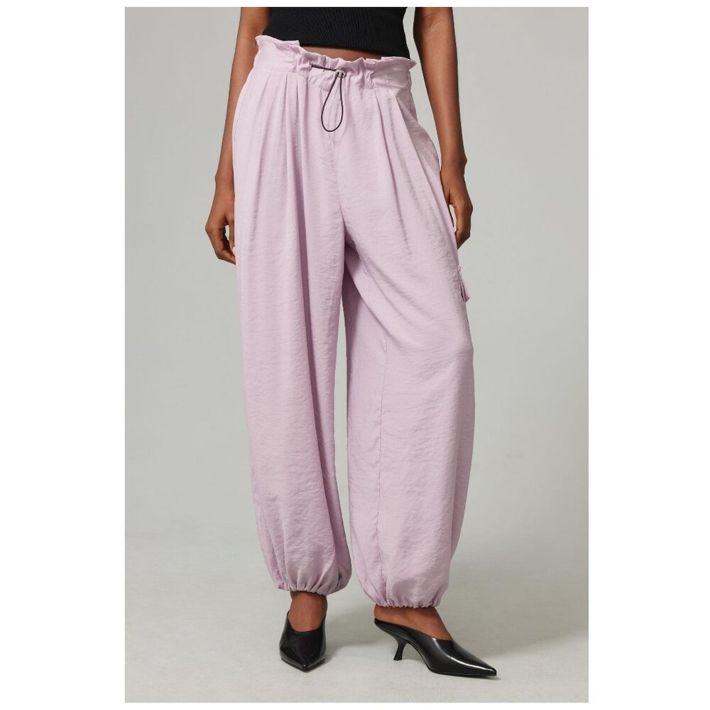 By Anthropologie Bungee Parachute Pants Dried Lilac Purple - XS TALL XST
